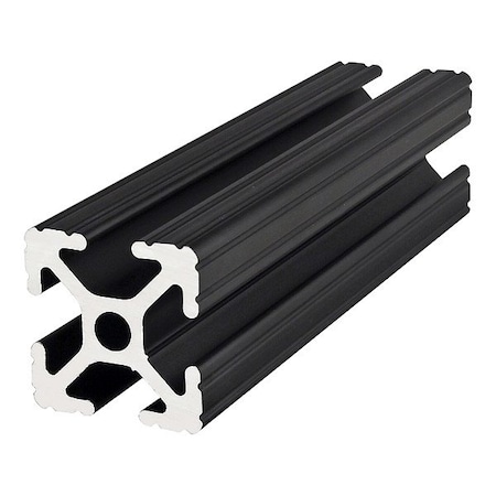 80/20 T-Slot Framing System, Single, 4 ft, Black 1010-BLACK-48