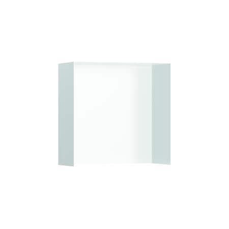 Hansgrohe XtraStoris Minimalistic Wall Niche with Open Frame 12"x 12"x 5.5" in Matte White 56079700