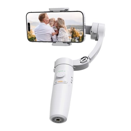 Wrightmaster 3-Axis Smartphone Stabilizer with Roller Design, One-Click Zoom, 270 deg. 3D Inception, Phone Tripod ZR-M2