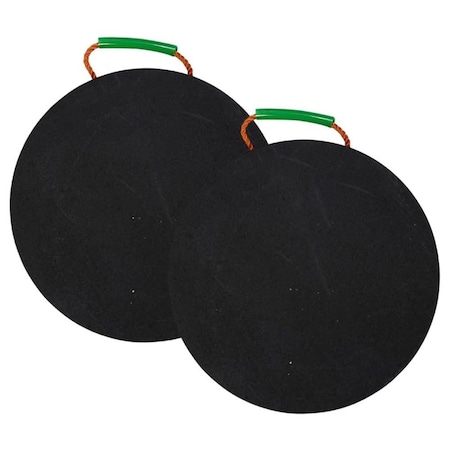 Mytee Products Round Outrigger Pad 18in Diameter, 1.5in Thick, 55,000 lbs WLL, 2PK ORP-Round-18x15x2
