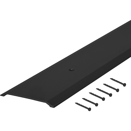 M-D Building Products Building Products 1-3/4'' x 1/8'' x 36'' Black Aluminum Flat-profile Threshold for Interior Doorways 11822