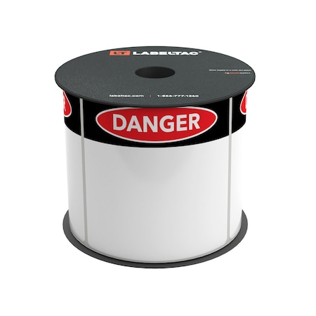 Labeltac LabelTac 4 and Pro Model Die-Cut Danger OSHA Header Roll 4in x 4in, 200 labels/roll LT44DANGA