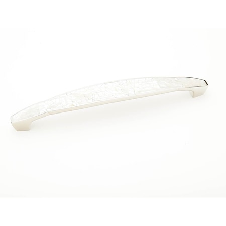 Schaub 8in Center to Center Mother of Pearl Cabinet Pull Polished Nickel Finish 992-8-MOP-PN