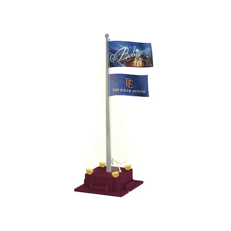 Lionel O Scale Plug-Expand-Play The Polar Express Illuminated Flagpole LNL85271