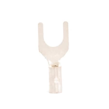 Nichifu Fork Terminal, #4 Stud Size, 20 AWG, 1000 PK 12414