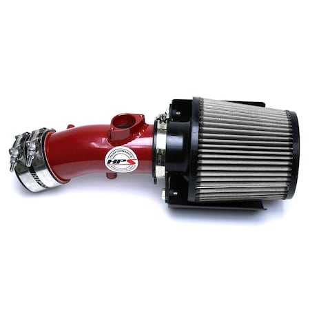 Hps Performance Air Intake Kit with Heat Shield, Red,  827-531R