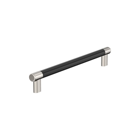 Amerock Esquire 12 inch 305mm Center-to-Center Polished Nickel/Black Bronze Appliance Pull BP54040PNBBR