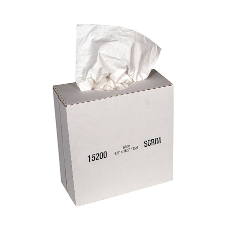 Sellars 4-Ply Scrim Popup 175Ct White 9.5"X16.5" Sht 8/Cs, 8PK 15200