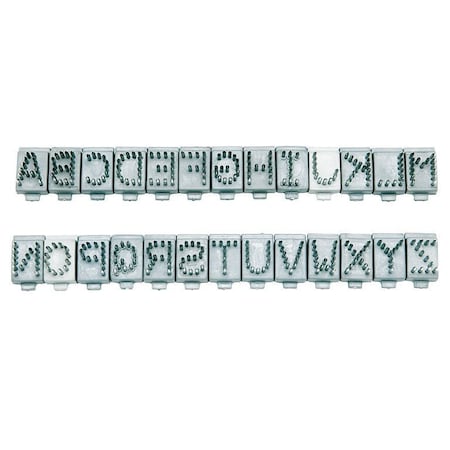 Jorgensen Laboratories Digits A-Z, 5/16" J0641SL