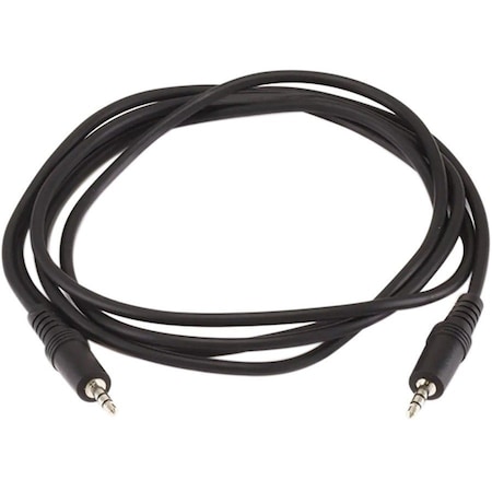 Monoprice 6ft 3.5mm Stereo Plug/Plug M/M Cable - Black 644