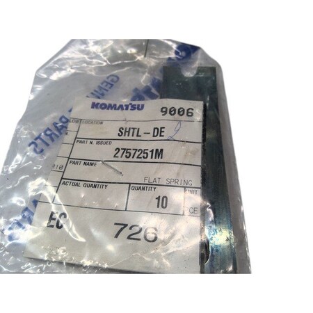 Komatsu FLAT SPRING, KOMATSU OEM 2757251M 2757251M