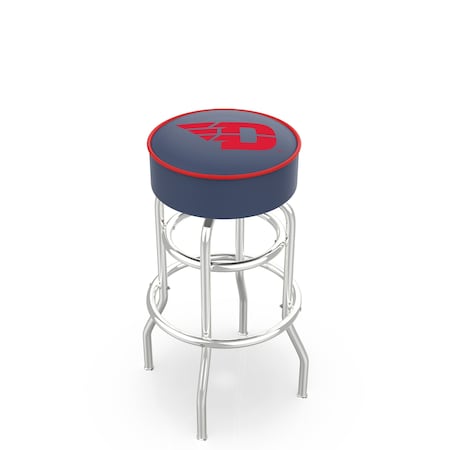 Holland Bar Stool Co 30" University of Dayton Cushion Seat, 2-Ring Chrome Swivel Bar Stool L7C130DytnUn
