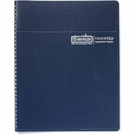 House Of Doolittle Recycled Ruled Monthly Planner, 11 x 8.5, Blue Cover, 14-Month: Dec 2024 to Jan 2026 HOD26207