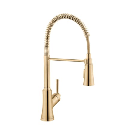 Hansgrohe Joleena Semi-Pro Kitchen Faucet, 2-Spray, 1.75 GPM in Brushed Bronze 04792140