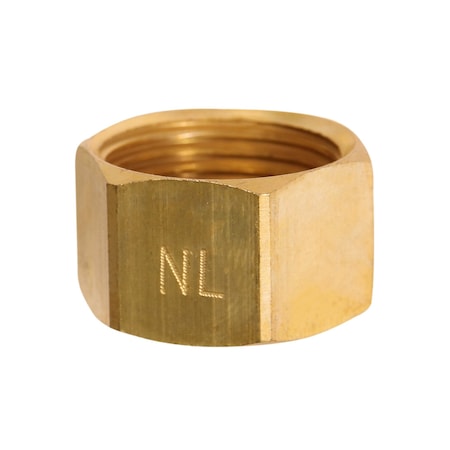 Everflow 1/2" O.D. COMP Plug Pipe Fitting; Lead Free Brass C61C-12-NL