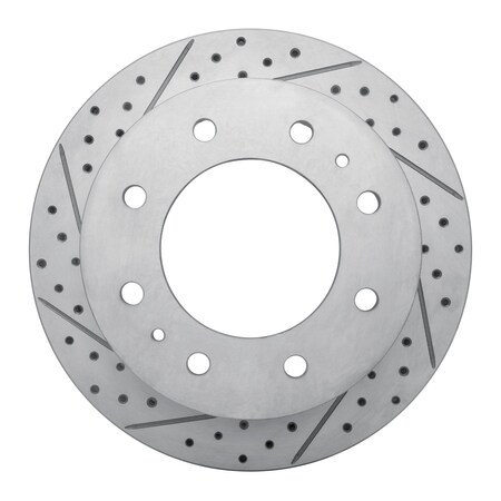 Dynamic Friction Co DFC Geoperformance Rotor - Drilled and Slotted 830-48061L