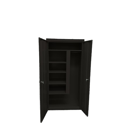 Steel Cabinets Usa Storage Cabinet, 72 in H, 36 in W, Espresso, 5 Shelves AF-361-E