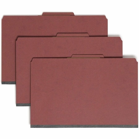 Smead Smead Manufacturing Company SMD19075 Folders- Legal- 2 Partition- 2in. Expansion- Legal- Red SMD19075