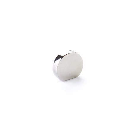 Schaub 1in Cafe Modern Oval Cabinet Knob with 7/8in Center to Center Polished Nickel Finish 10040-PN