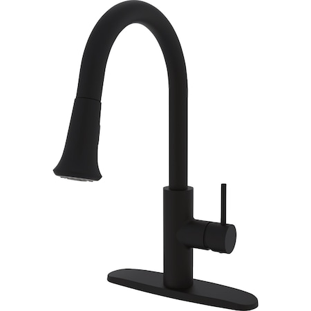 Cmi Compass Manufacturing 5134MB Brookfield 1-Handle Matte Black Kitchen Faucet 192-7906