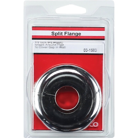 Westlake Pipe & Fittings Chrome-Plated 3/8'' IP or 1/2'' Copper 7/8'' ID Split Plate 03-1583
