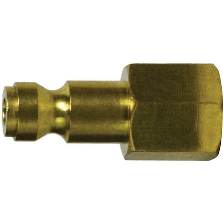 Midland Industries Automotive Interchange Plug, 1/4 in FIP, Brass 28501B