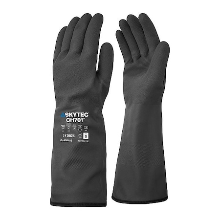 Globus Chemical-Resistant Gloves, PR Skytec CH701 Butyl 8(M)
