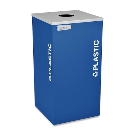 Ex-Cell Kaiser 24-Gal. Square Receptacle - Plastic Decal, Blue RC-KDSQ-PL RYX