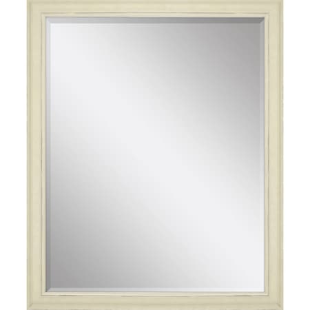 Homeroots 44" White Solid Wood Framed Accent Mirror 632833