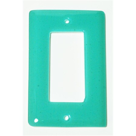 Aquila Art Glass Lt. Aqua Blue 1 Gang Decora WP1026-1GD