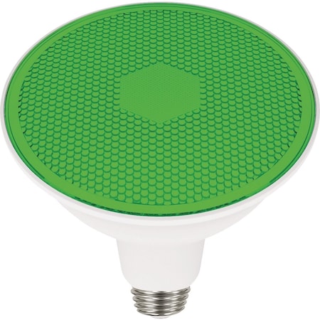 Satco 100W Equivalent PAR38 Medium Base Green LED Light Bulb S29481