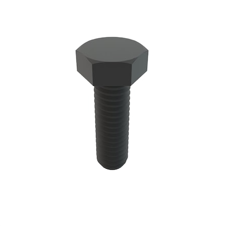 Zoro Select Not Graded, 5/16"-18 Hex Head Cap Screw, Black Oxide Stainless Steel, 1 in L, 50 PK 31-BLH-31C-100