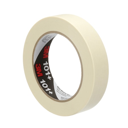 3M Masking Tape, 24 mm W x 55 m L, 5.1 mil Thick, Tan, Rubber Adhesive, 36 PK 101+