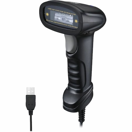 Adesso 1D USB HANDHELD CCD BARCODE SCANNER, 300 SCANS PER SECOND RATE, 16 SCAN DE NUSCAN1600U