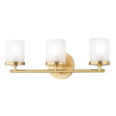 Mitzi Ryan 3 Light Bath And Vanity 17.5 In. Aged Brass H239303-AGB