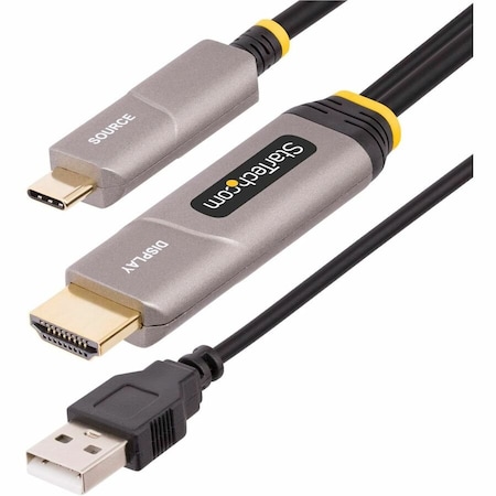 Startech.Com 30FT (9.15M) USB-C TO HDMI 2.0 ACTIVE OPTICAL CABLE (AOC), 4K 60HZ, CL3 RATED, U 145B-USBC-HDMI4K-AOC