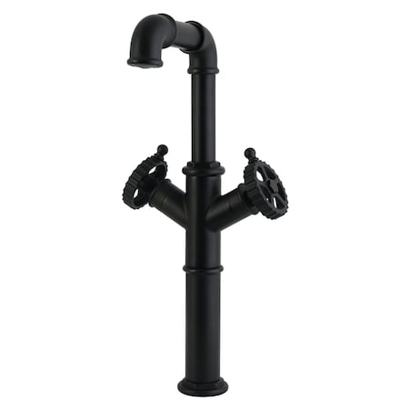 Kingston Brass Double-Handle Vessel Sink Faucet, Matte Black LS6600CG