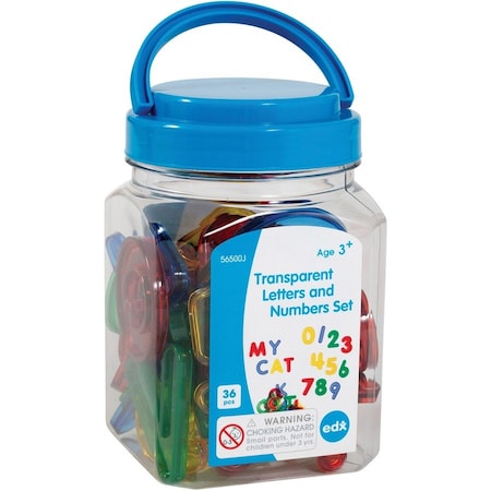 Learning Advantage Transparent Letters and Number Set - Mini Jar 56500
