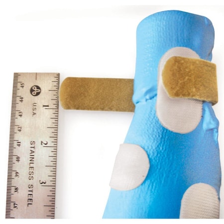 Jorgensen Laboratories Soft Padded Hook and loop Strapping, 1" x 36in Strap, with 12in Hook for Splints J0940V