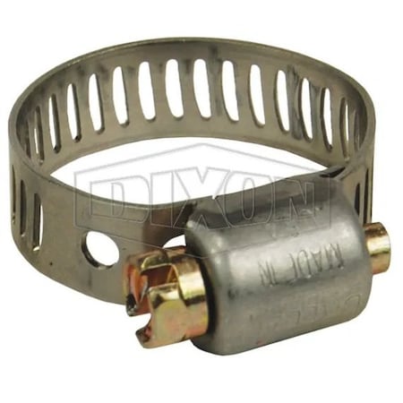 Dixon MH Series Miniature Worm Gear Clamp, 1-12/64 to 1-48/64 in Clamp, SS Band, SS Bolt, Domestic MH20