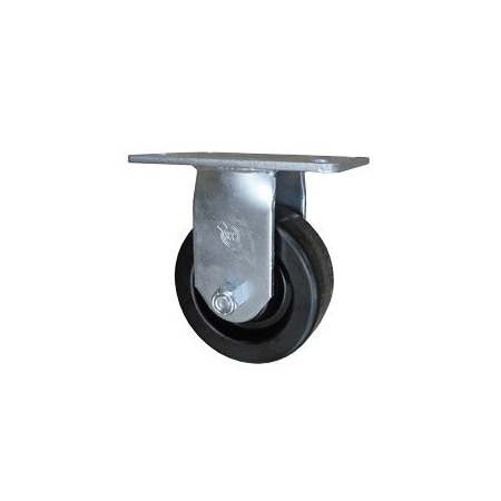 Service Caster 4 Inch Heavy Duty Top Plate Phenolic Rigid Caster with Roller Bearing SCC SCC-35R420-PHR