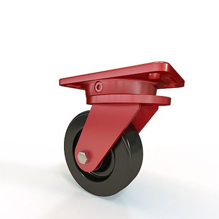 Hamilton Ergo-X2 Swivel Caster, 6" x 2" Plastex Phenolic Wheel, 3/4" Straight Roller Bearing S-ERGO-6P