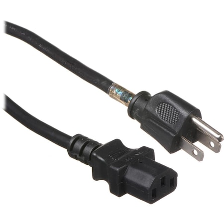 Ezgeneration 6 ft. 16 AWG 3 Guage IEC Female to Extension Cable, Black EZ2489751