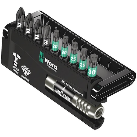 Wera Bit-Check 10 Impaktor 4, 10 pieces 5057417001