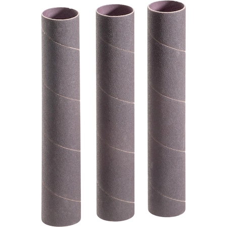 Woodstock 1-1/2" Dia. x 9" A/O Hard Sanding Sleeve, 100 Grit, 3PK D1477