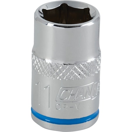 Channellock 3/8'' Drive 11 mm 6-Point Shallow Metric Socket 302710