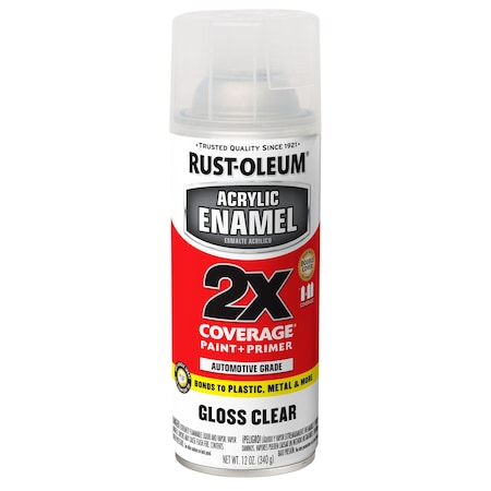Rust-Oleum 12 oz. Clear Gloss Acrylic Enamel Auto Body Paint/Primer 271913