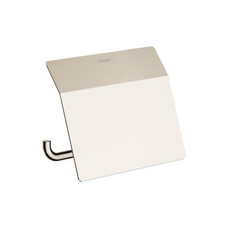 Hansgrohe AddStoris Toilet Paper Holder with Cover in Polished Nickel 41753830