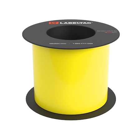Labeltac High Performance 10-Year Vinyl Supply 4.5in x 75ft LT9, Hi-Vis Yellow LT4519HP-C