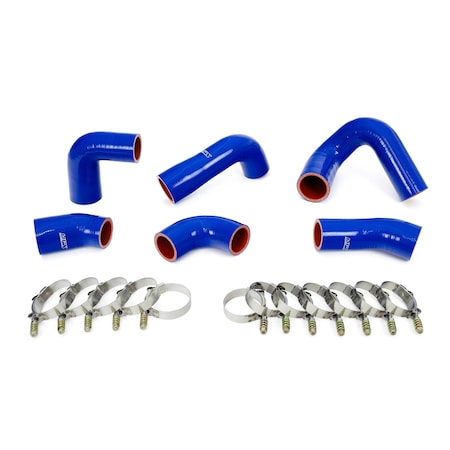 Hps Performance Silicone Transmission Oil Cooler Coolant Hose Kit, Mack Trucks 2007-2016 MP7 Engine 57-1720-BLUE